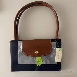 set 2 borse longchamp  nera e blu navy taglia m