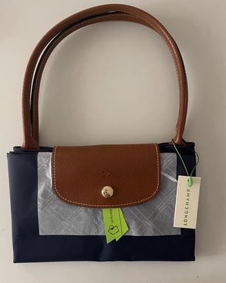 set 2 borse longchamp  nera e blu navy taglia m