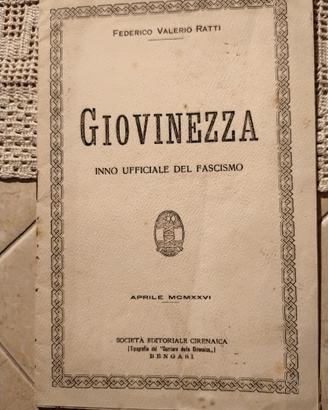 “Giovinezza” testo ufficiale