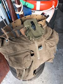 zaino militare con cinturone è custodia anni 80