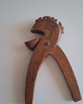 Schiaccianoci Jugoslavia Legno Intagliato Anni 60