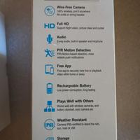 REIGY Telecamera WiFi Esterno Batteria 1080P, Vide