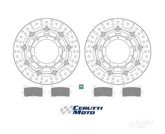 Coppia dischi + pastiglie ant Honda X-adv 750