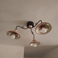 Lampadario e due applique