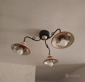 Lampadario e due applique