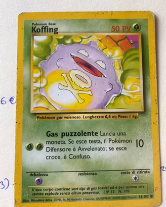 Carta Pokemon Set base 1999 - 51/102
