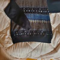 Maglione uomo vintage 50% lana, Tg L 