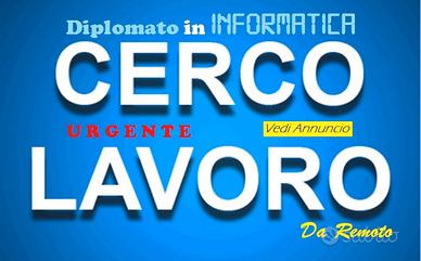 Da REMOTO: Data Entry - DATI - TESTI e VIDEO