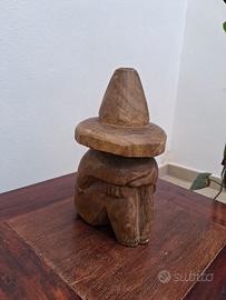 scultura messicana in legno 