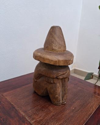 scultura messicana in legno 