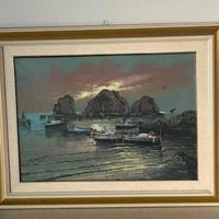 Quadro olio su tela Pittore M. Galanti (1923-1998)