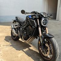 Honda cb650r carbonio scarico baule valige carplay