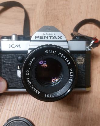 Fotocamera reflex Pentax Km asahi + accessori