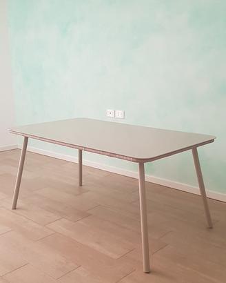 TAVOLO SKLUM rettangolare in vetro beige