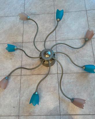 lampadario e abatjour  fatti a mano
