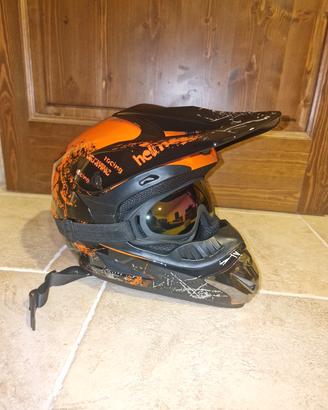 Casco moto enduro