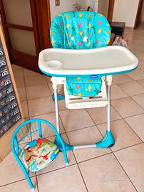 Seggiolone Chicco + sediolina bambino