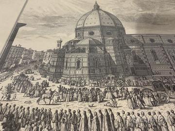 Quattro antiche stampe di Firenze