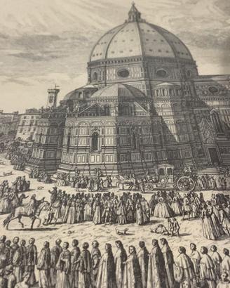 Quattro antiche stampe di Firenze