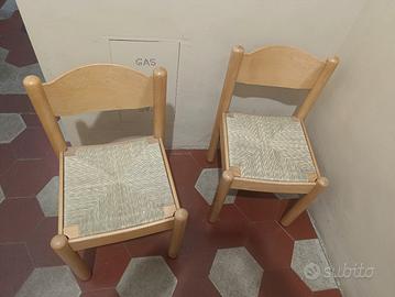 sedie legno impagliate 