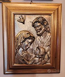 Quadro raffigurante la Sacra Famiglia in rilievo,C