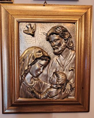 Quadro raffigurante la Sacra Famiglia in rilievo,C