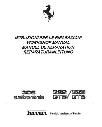 Manuale di riparazione officina Ferrari 308 328