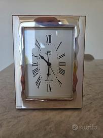 orologio con cornice argento