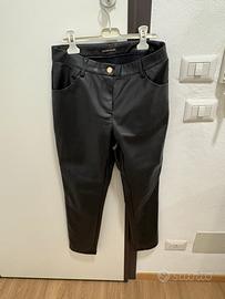 Pantaloni pelle neri gaudi 44