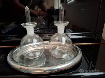 Set Alessi olio e aceto con vassoio