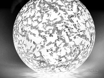 Lampada Murano Globo Vintage '70 Vetro e Metallo