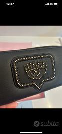 Portafoglio chiara ferragni eyelike nero con logo