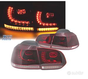 FANALI VOLKSWAGEN VW GOLF 6 08-12 LED ROSSO BIANCO