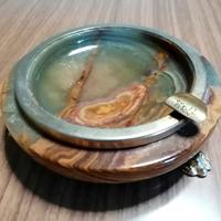 Posacenere Vintage in Onice e Ottone