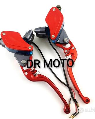 Kit Pompe freno frizione Idrauliche leve ROSSE