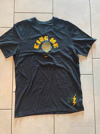 Maglietta Nera Nike Lebron James Leone Ricamato