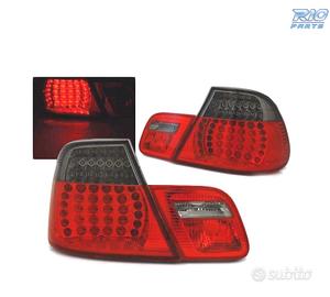 FANALI BMW E46 COUPE 03-07 LED ROSSO AFFUMICATO LO