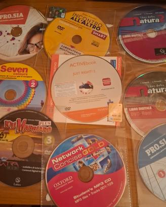 Lotto CD DVD materiale didattico