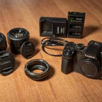 Panasonic Lumix G80 + 12-60 f(3.5-5.6) + 25 f1.7