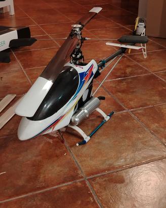 elicottero rc raptor 50 modificato con ricambi
