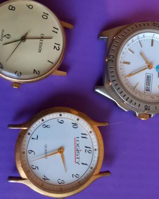 tris di orologi vintage 