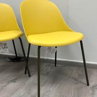 Set di 4 sedie giallo senape