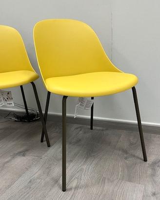 Set di 4 sedie giallo senape