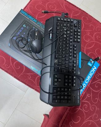 Tastiera e mouse logitec gaming