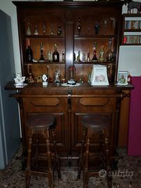 mobile bar anni 70 due pezzi