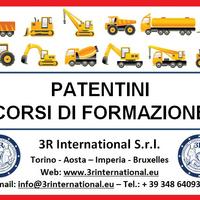 Patentino muletto escavatore trattore CAPPOTTO