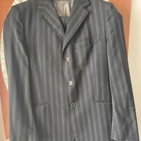 Vestito uomo colore nero a righe tg. 50