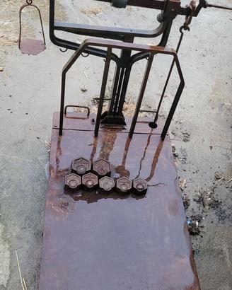 Bilancia Bascula in Ferro con pesi originali