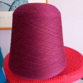rocca di filato lana italiana fuchsia 1kg