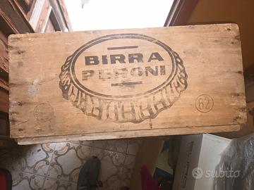 2 cassette in legno birra peroni 